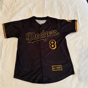 Women's Black and Gold Button Down Shirt